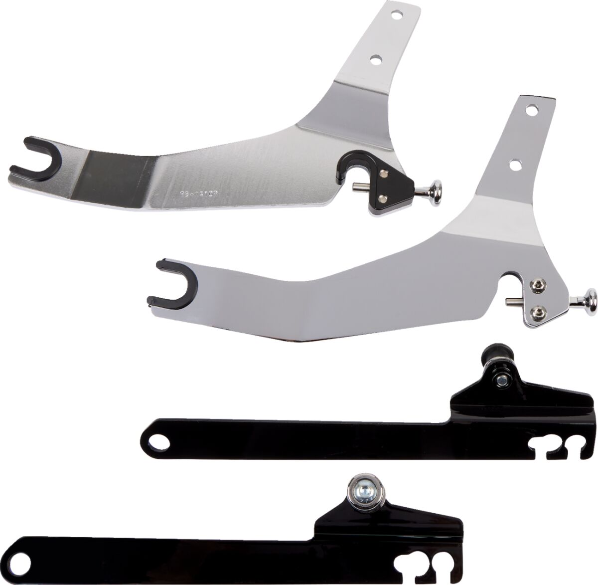 Cobra Backrest Detachable Quick Chrome Sissy Bars Cobra