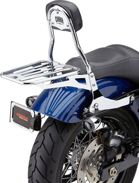 Cobra Backrest Detachable Quick Chrome Sissy Bars Cobra