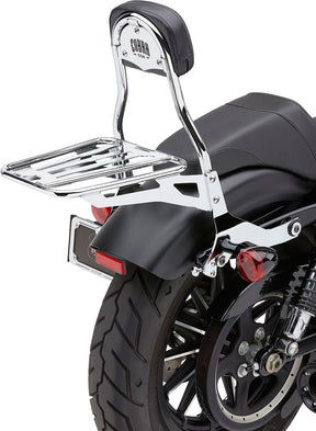 Cobra Backrest Detachable Quick Chrome Sissy Bars Cobra