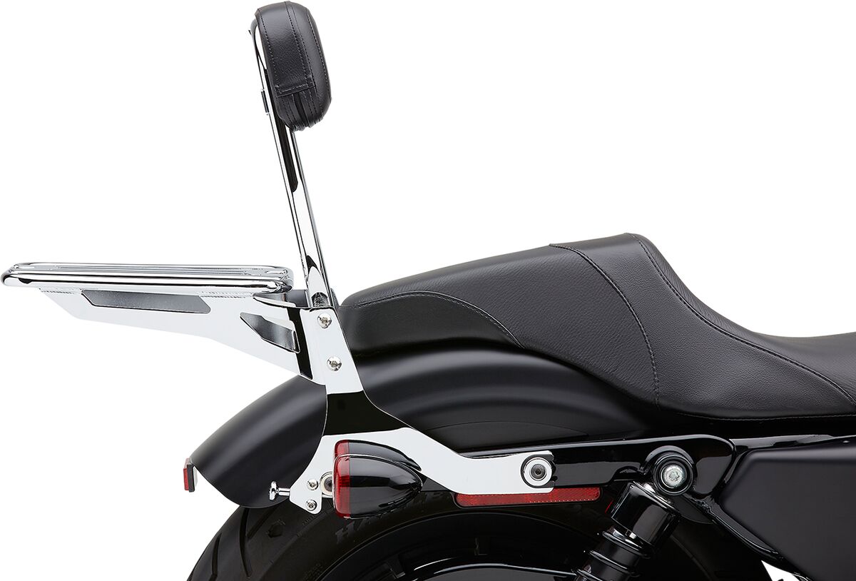 Cobra Backrest Detachable Quick Chrome Sissy Bars Cobra