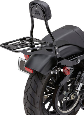 Cobra Backrest Detachable Quick Black Sissy Bars Cobra