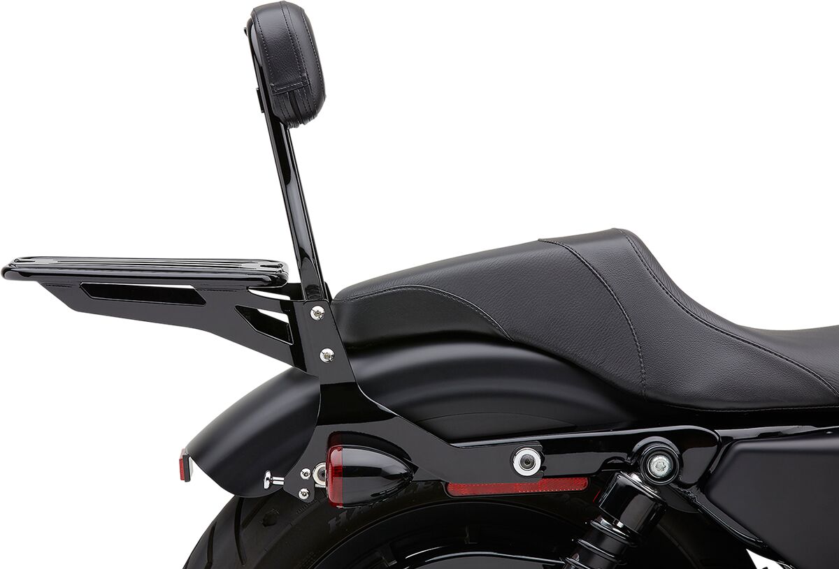 Cobra Backrest Detachable Quick Black Sissy Bars Cobra