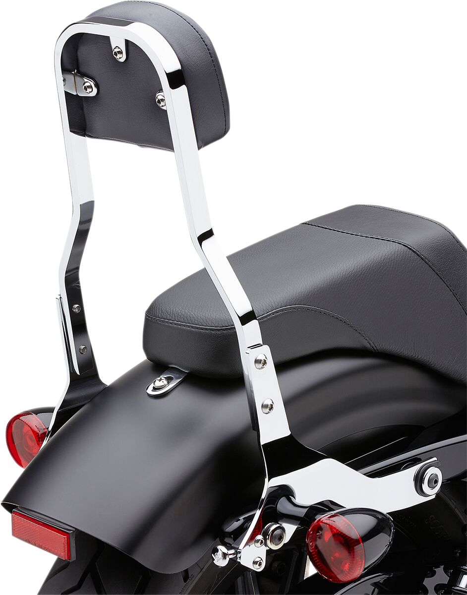 Cobra Backrest Det Shrt Chr Spt SISSY BARS - MOTORCYCLE Cobra