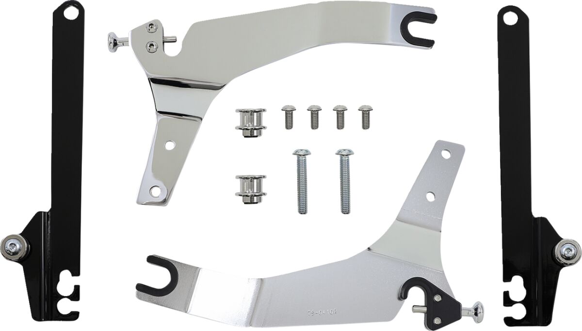 Cobra Backrest Detachable Mini Kit Chrome Sissy Bars Cobra