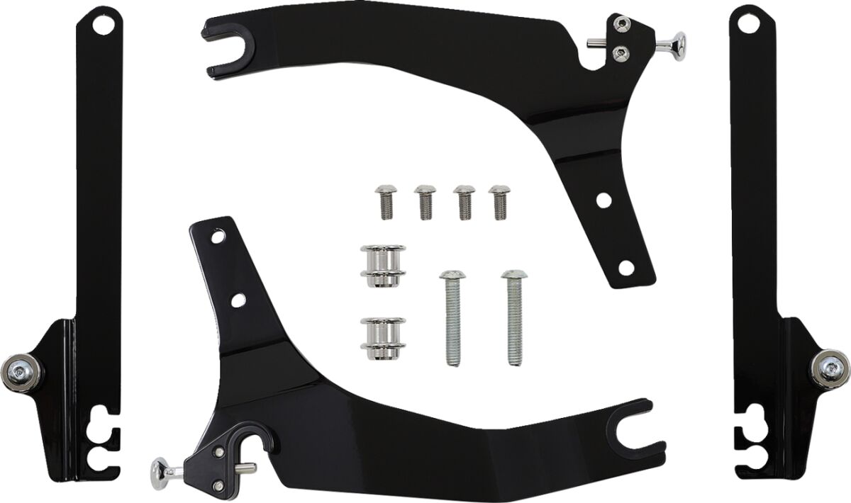 Cobra Backrest Detachable Mini Kit Black Sissy Bars Cobra