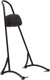 Burly Brand Sissy Bar Tall W/Pad Black Powder Coated Sissy Bars Burly Brand