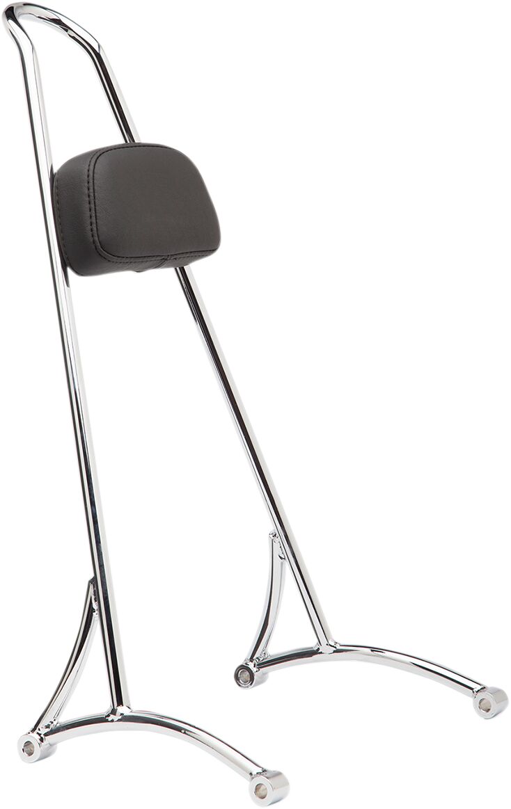 Burly Brand Sissy Bar Tall W/Pad Chrome Sissy Bars Burly Brand