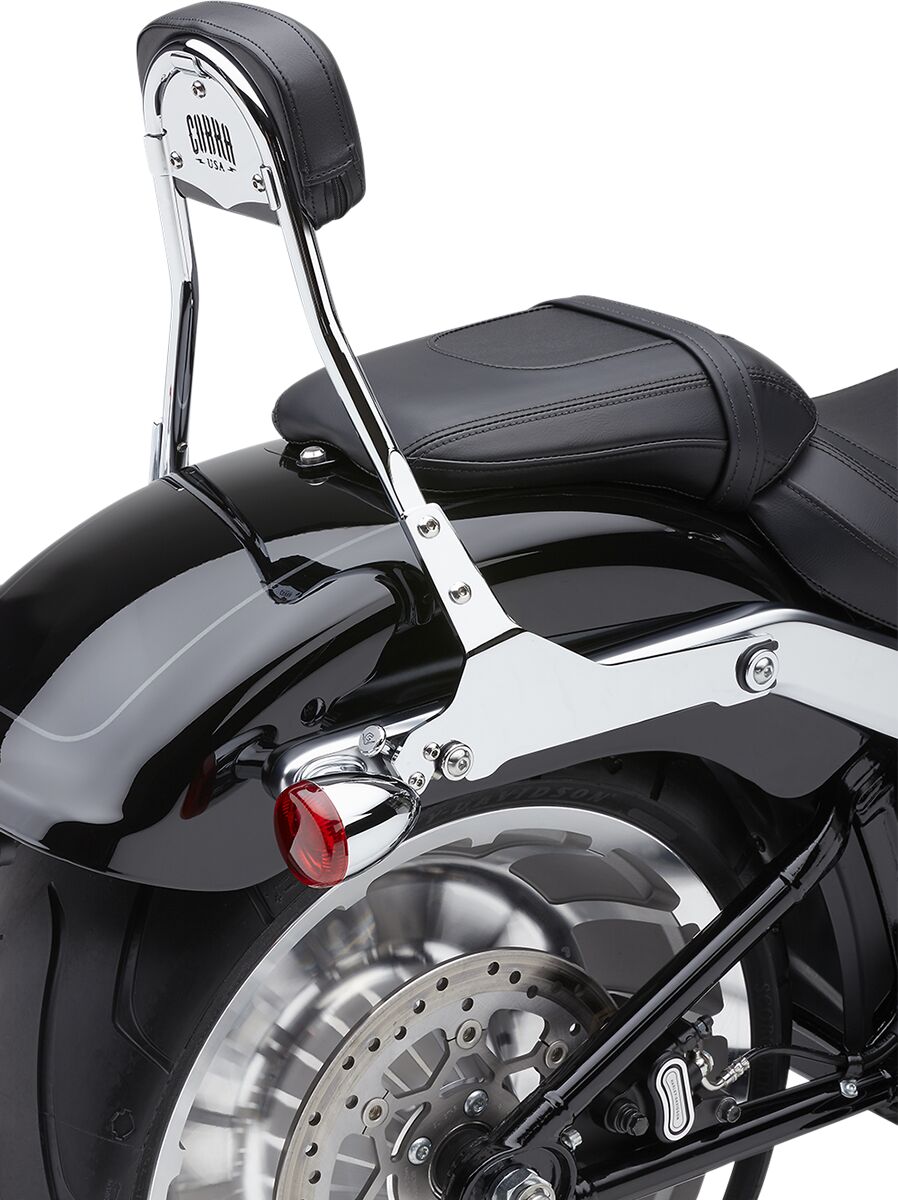 Cobra Backrest Det Rnd Chr SISSY BARS - MOTORCYCLE Cobra