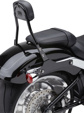 Cobra Backrest Det Rnd Blk Sissy Bars Cobra