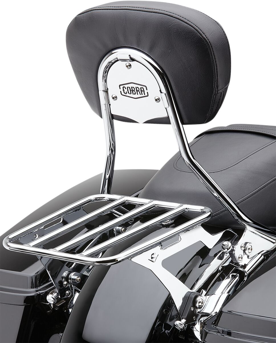 Cobra Dtch Bkrst Chr Flh 97 08 SISSY BARS - MOTORCYCLE Cobra