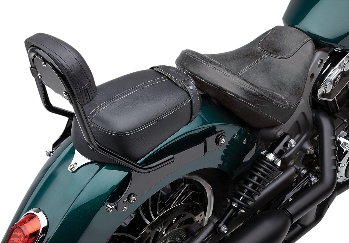 Cobra Det Bkrest Shrt Blk Scout Sissy Bars Cobra