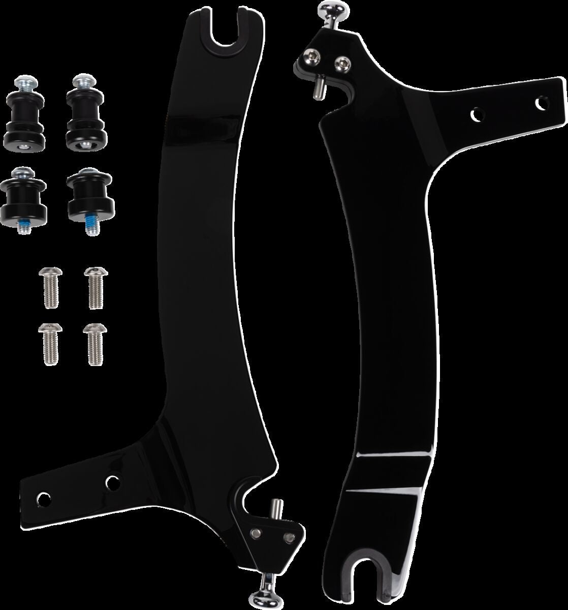 Cobra Det Bkrest Mini Blk Scout Sissy Bars Cobra