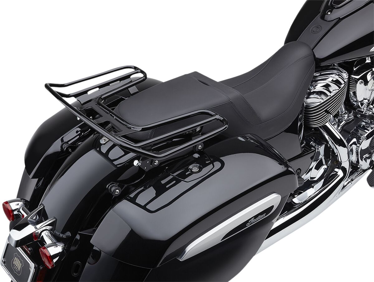 Cobra Detachable Rack Black Chieftain Sissy Bars Cobra