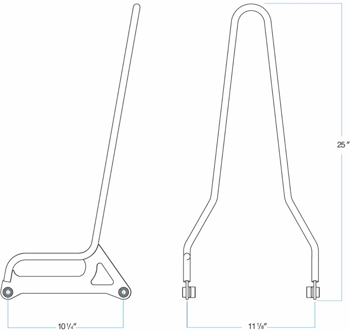 Biltwell Sissybar Fxd 06 17 Chr Sissy Bars Biltwell
