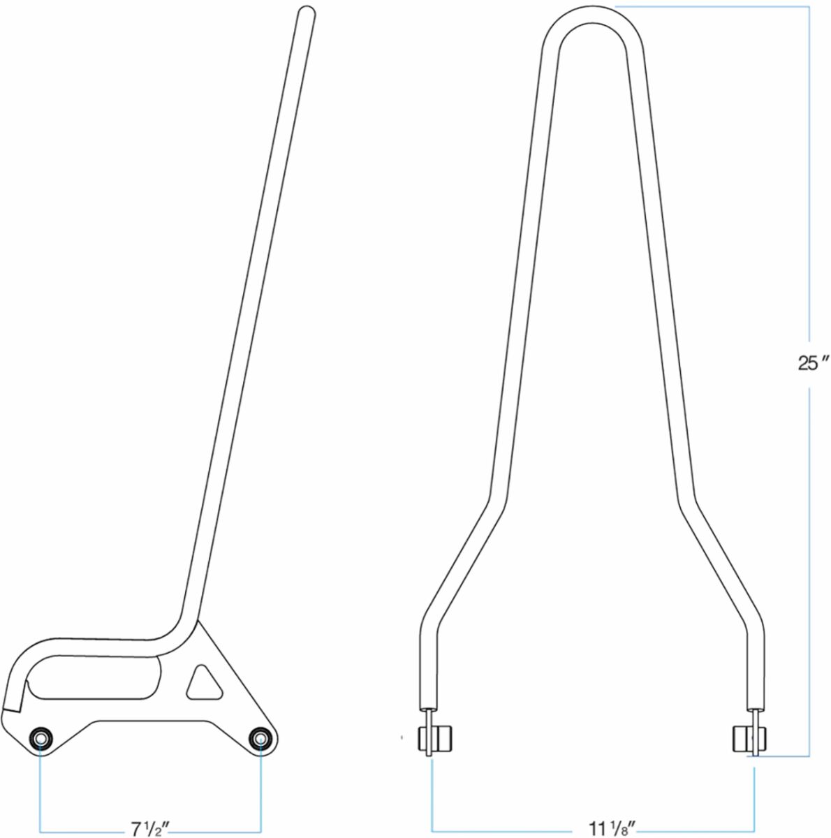 Biltwell Sissybar Xl 04 21 Chr Sissy Bars Biltwell