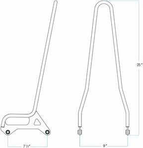 Biltwell Sissybar Xl 96 03 Chr Sissy Bar Biltwell