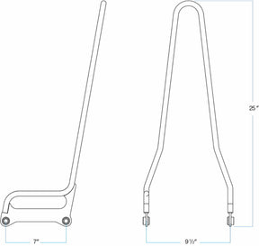 Biltwell Sissybar Softail 18+ Chr SISSY BARS Biltwell