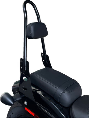Motherwell One Piece Sissy Bar Gloss Black Sissy Bars Motherwell