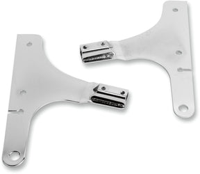 Cycle Visions Sissy Bar Side Plate Chrome Sissy Bar Side Plates Cycle Visions