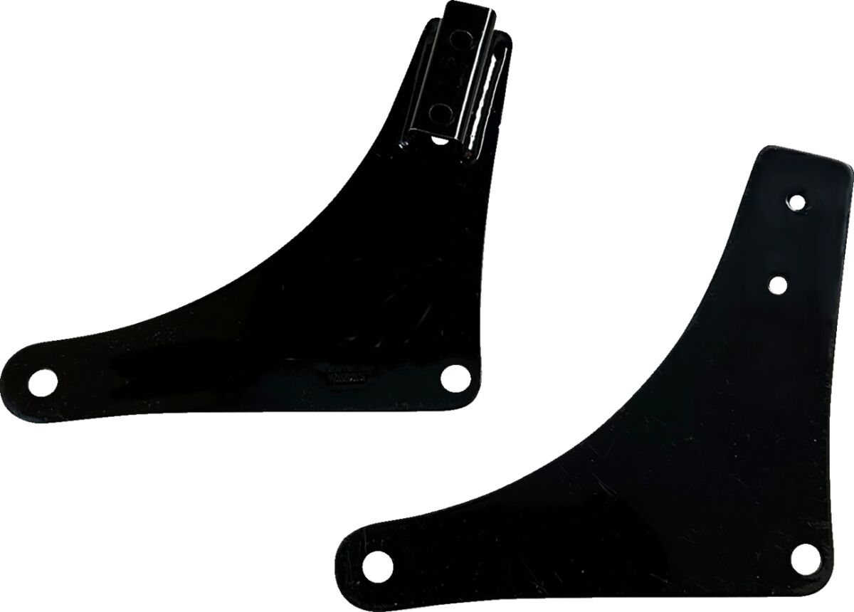 Drag Specialties Sideplates Fls/Fxs Black Sissy Bar Side Plates Drag Specialties