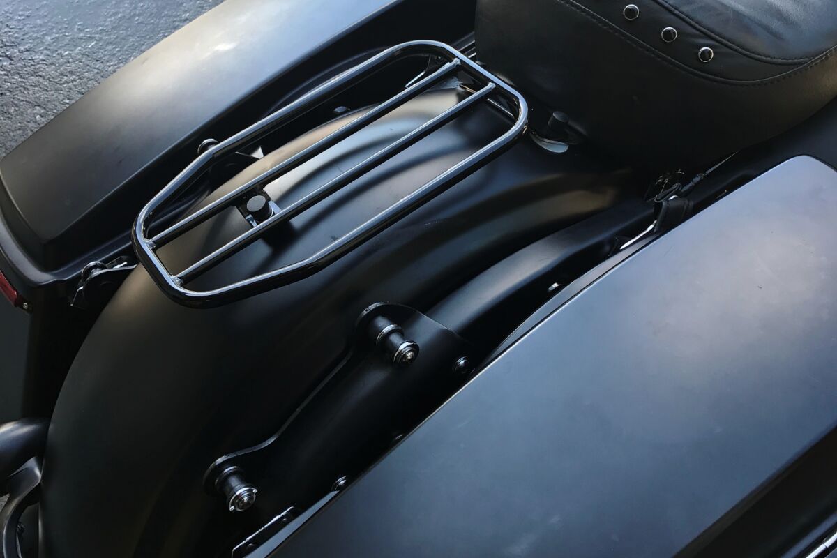 Motherwell Rack Luggage Gloss Black LUGGAGE RACKS - MOTORCYCLE Motherwell