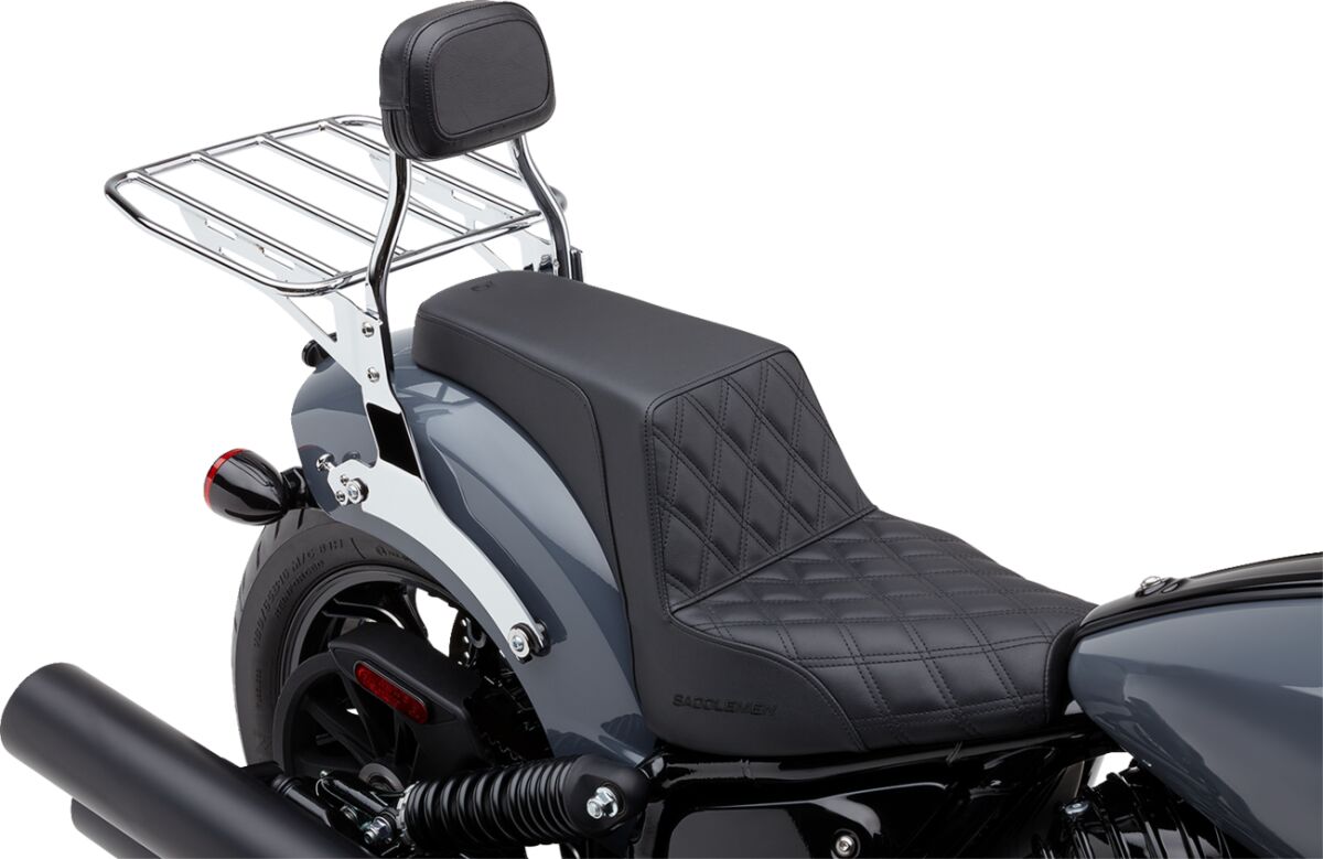Cobra Luggage Rack Wide Chrome LUGGAGE RACKS - MOTORCYCLE Cobra