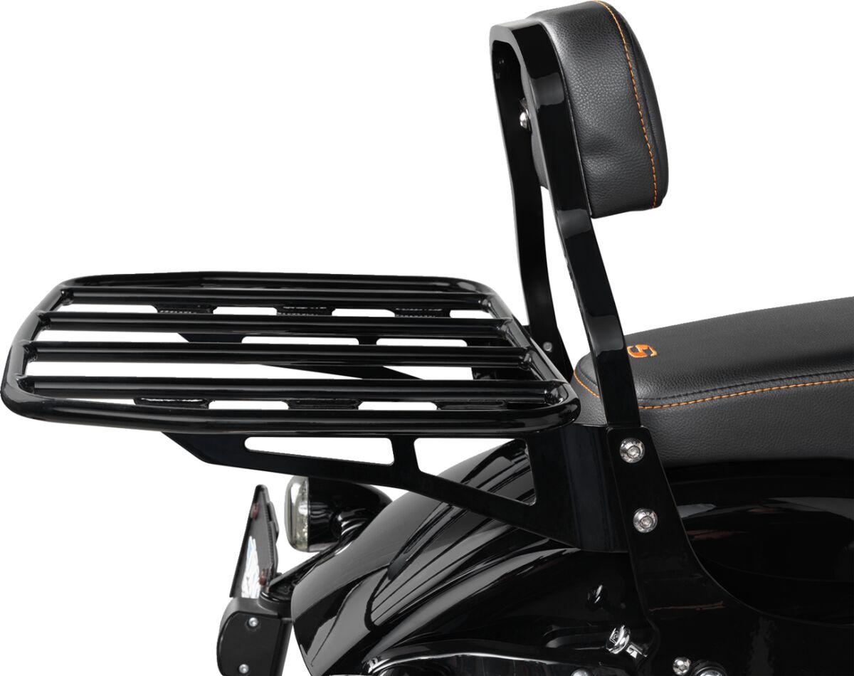 Cobra Luggage Rack Wide Black LUGGAGE RACKS - MOTORCYCLE Cobra