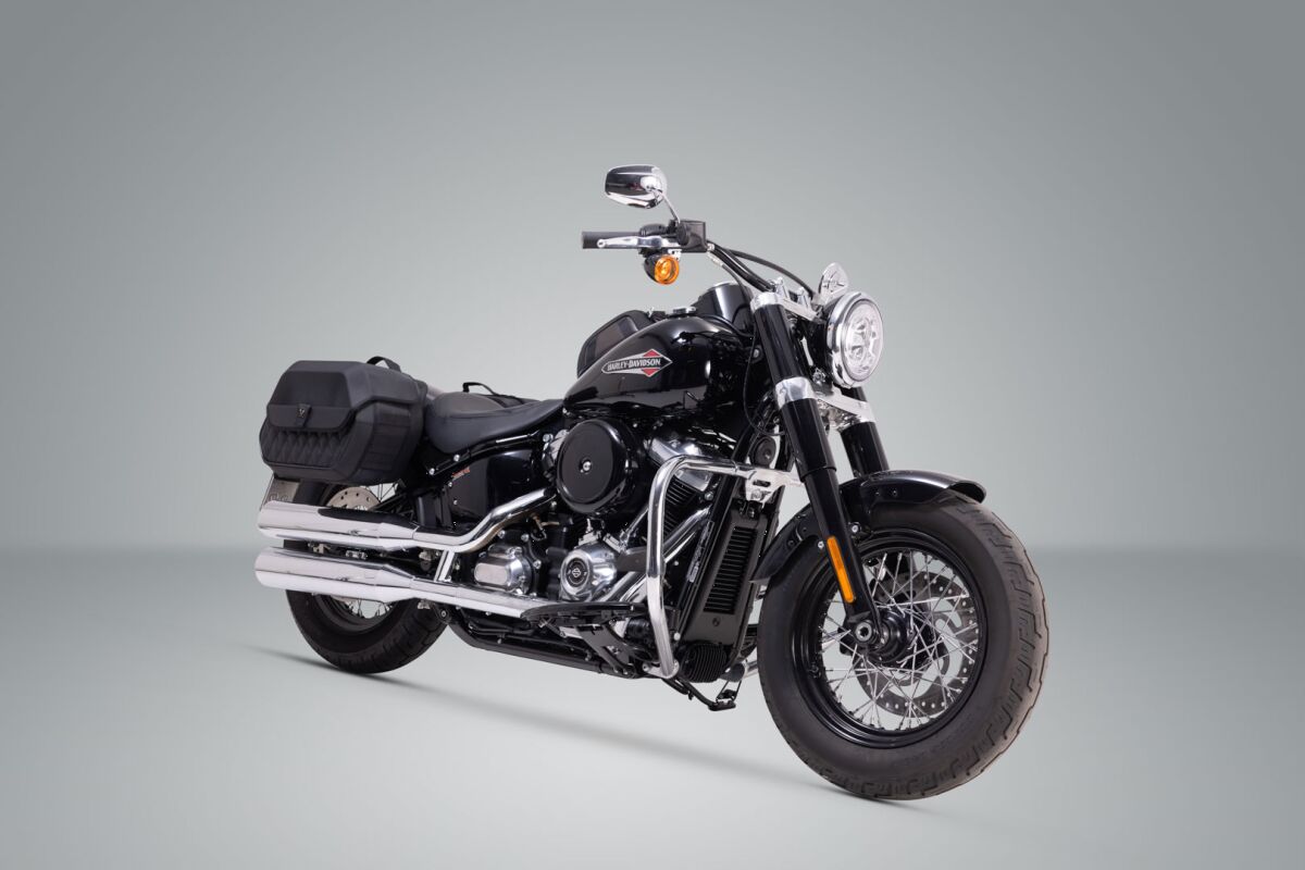 Sw Motech Slh Side Carrier Left Harley Davidson Street Bob/Slim/Standard For Lh1 Luggage Racks Sw Motech