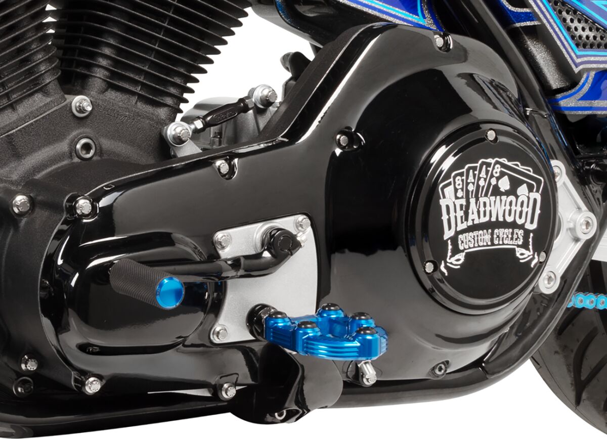 Arlen Ness Shift Peg Knurled Blu SHIFTER LEVERS + PARTS Arlen Ness