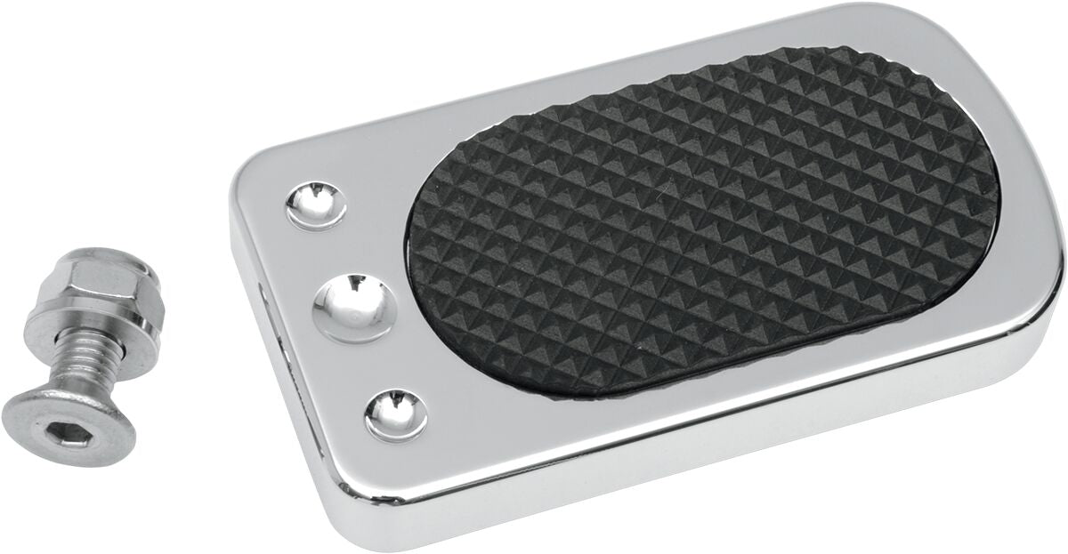 Drag Specialties Pad Brk Pedal Chr 83 18 Fl BRAKE PEDALS + PARTS Drag Specialties