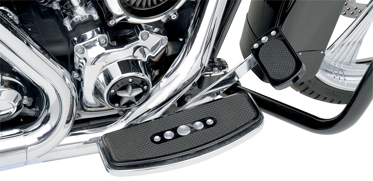 Drag Specialties Pad Brk Pedal Blk 83 13 Fl BRAKE PEDALS + PARTS Drag Specialties