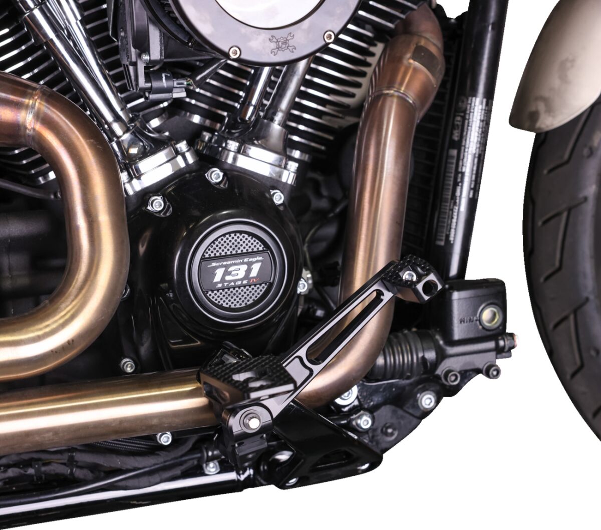 Thrashin Supply Co. Brake Arm, Black - 18+ Softail Brake Pedals & Parts Thrashin Supply Co.