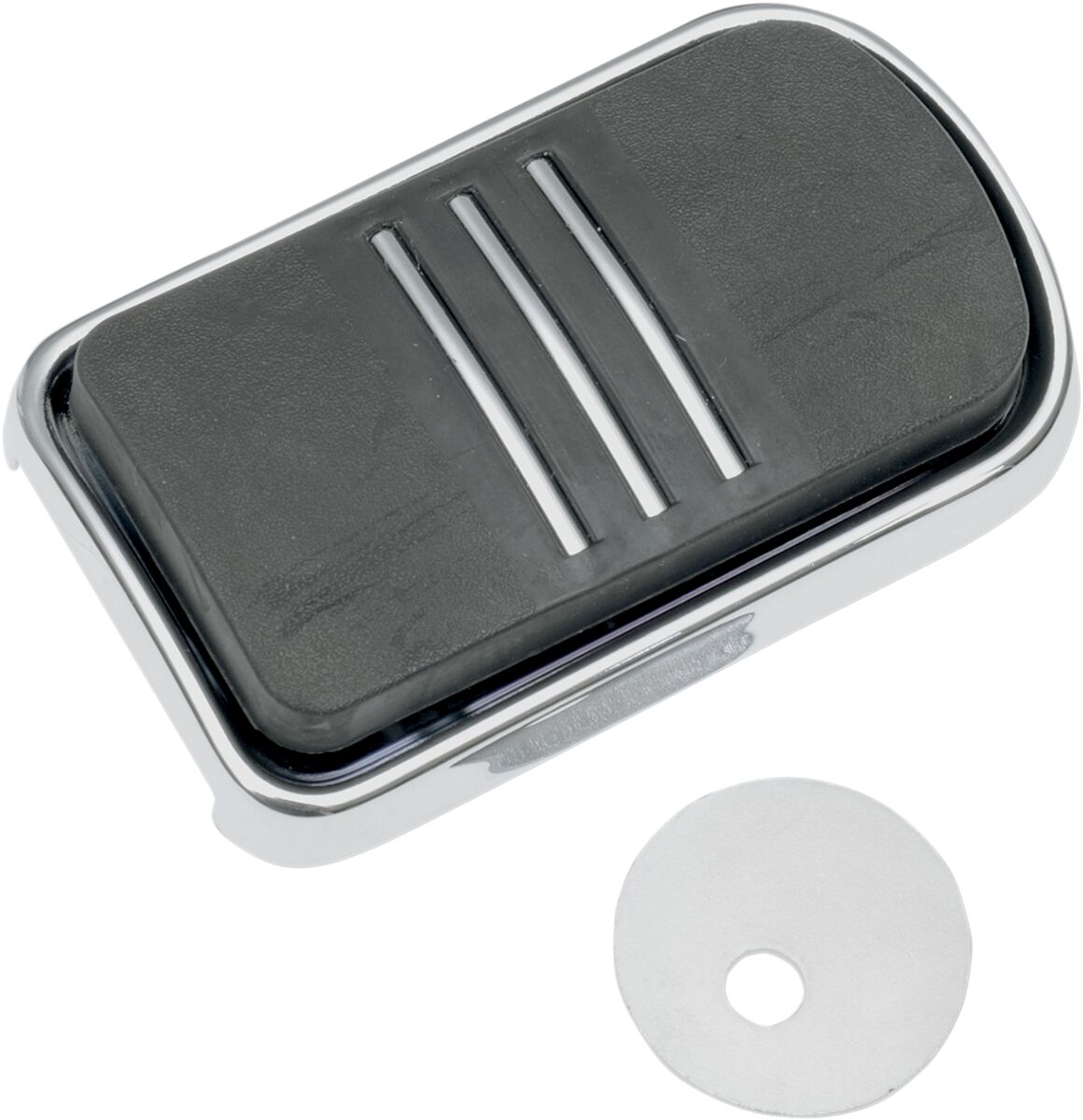 Drag Specialties Pedal Brk Sweeper Chr BRAKE PEDAL PADS-COVERS Drag Specialties