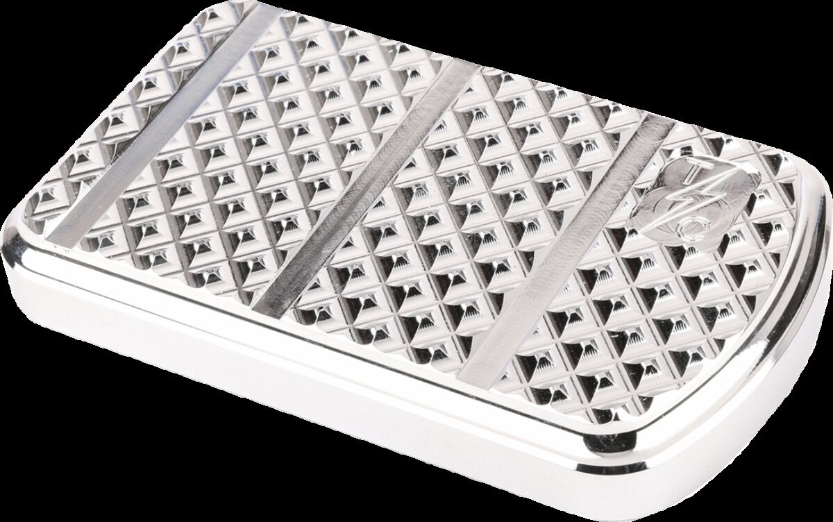 Thrashin Supply Co. Bagger Brake Pad, Chrome - Touring Brake Pedal Pads Covers Thrashin Supply Co.