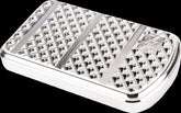 Thrashin Supply Co. Bagger Brake Pad, Chrome - Touring Brake Pedal Pads Covers Thrashin Supply Co.