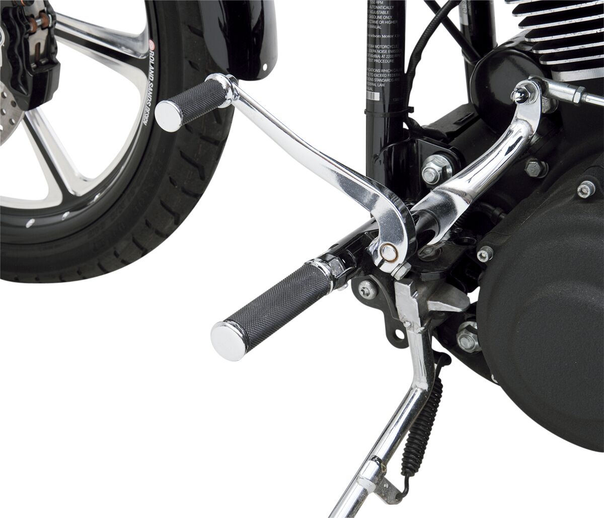 Drag Specialties Pegs Hotop Chr/Rub FOOTPEGS + PARTS Drag Specialties