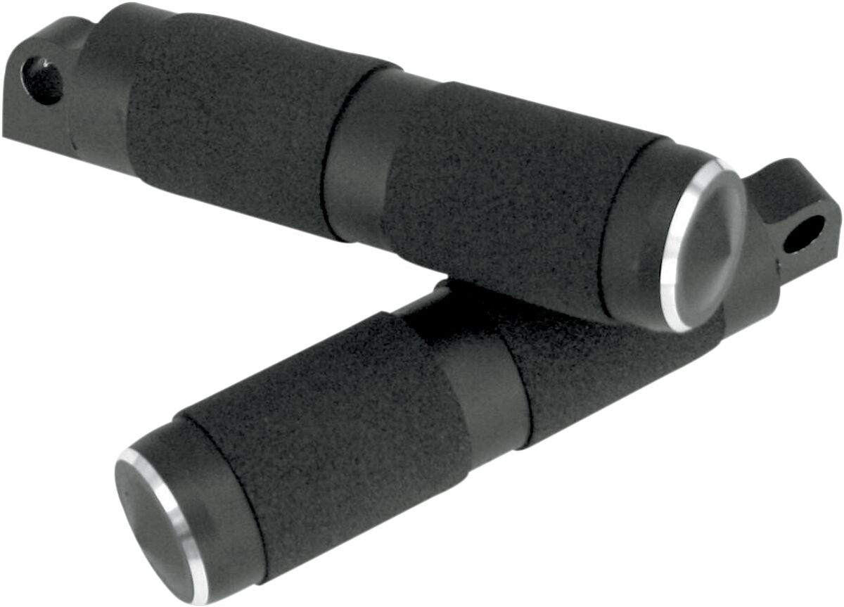 Accutronix Footpegs Male W/Rubber Bk FOOTPEGS + PARTS Accutronix