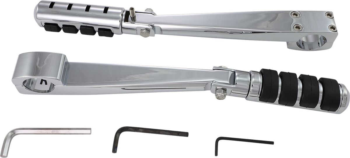 Rivco Products Peg Mnt Frame 1.25 Adj Chr HIGHWAY BARS + PEGS Rivco Products