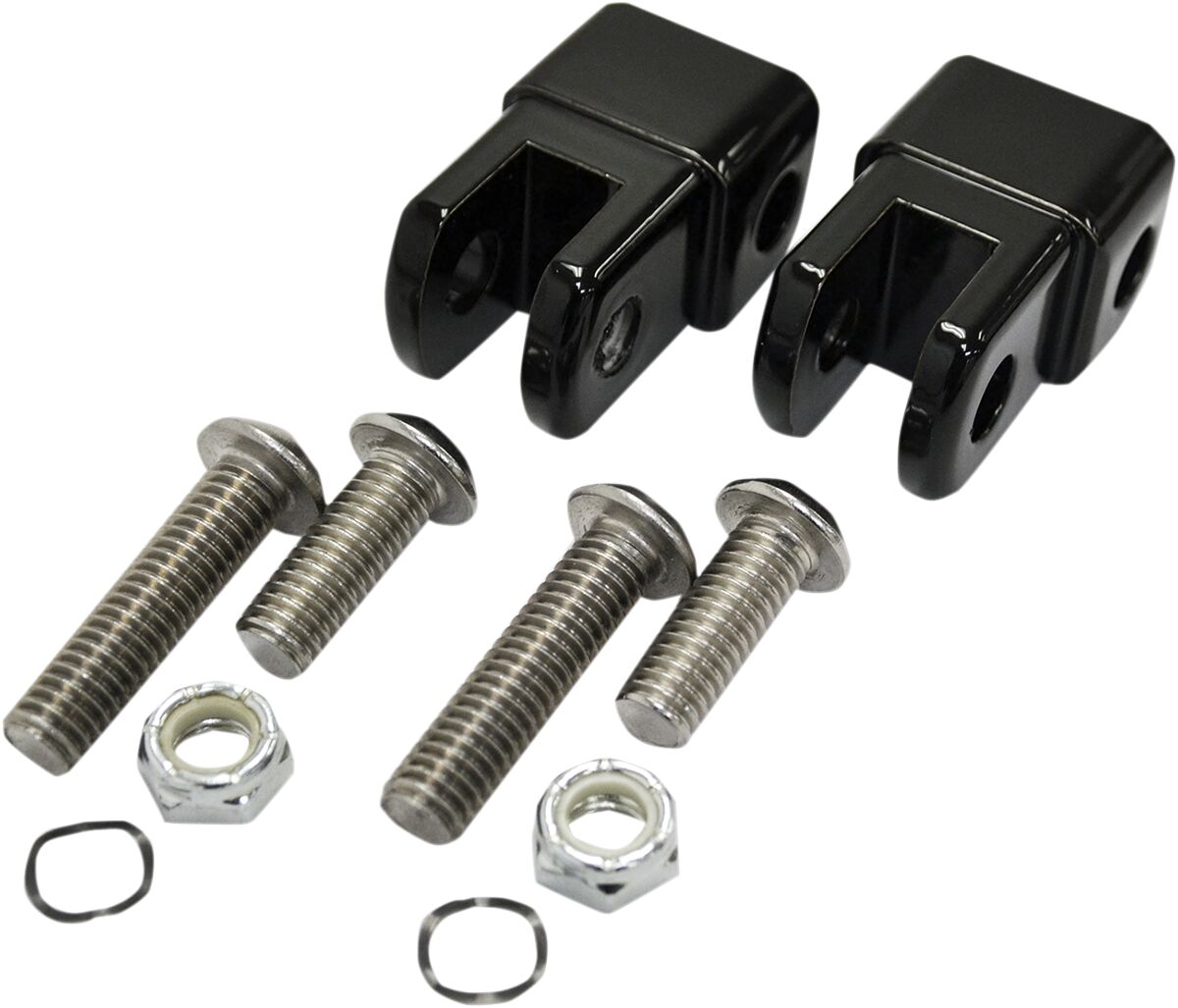 La Choppers Adapters Footpeg Male Bk FOOTPEGS + PARTS La Choppers