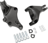 Drag Specialties Black Passager Footpeg Mounts Foot Pegs Drag Specialties