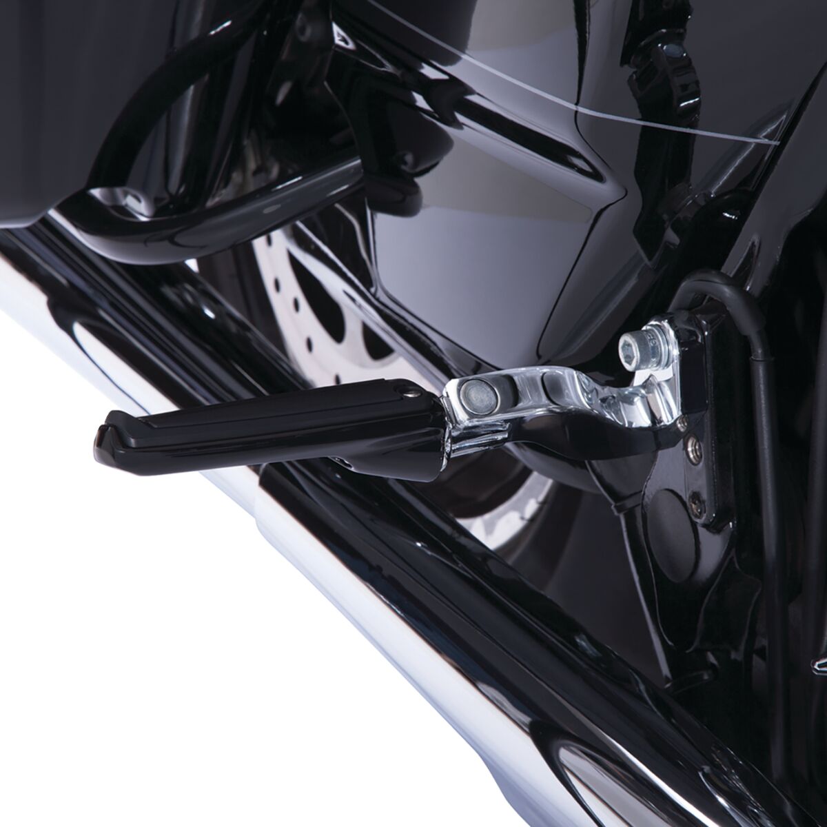 Ciro Footpeg Rail W/Mnt Blk FOOTPEGS + PARTS Ciro