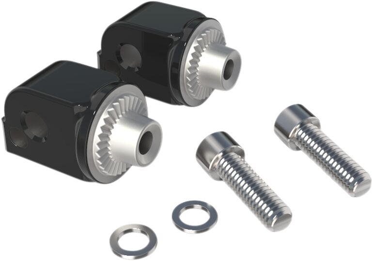 Ciro Adapter Footrest Blk FOOTPEGS + PARTS Ciro