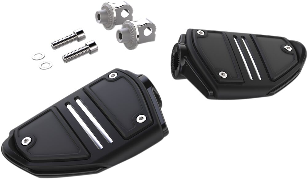 Ciro Footpeg T Rail W/Mnt Blk FOOTPEGS + PARTS Ciro