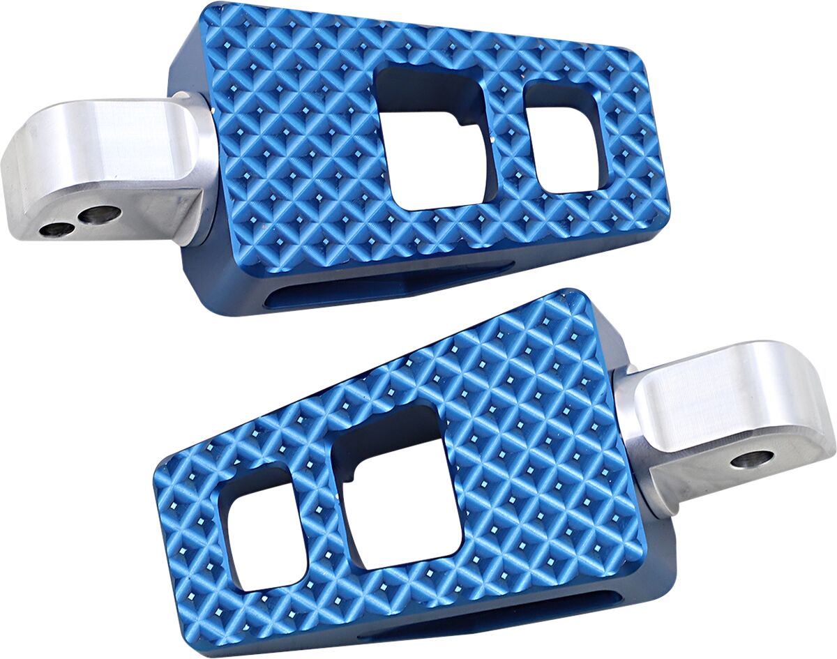 P-54, Blue - Milwaukee 8 Softail (Rear) Foot Pegs Thrashin Supply Co. Default Title