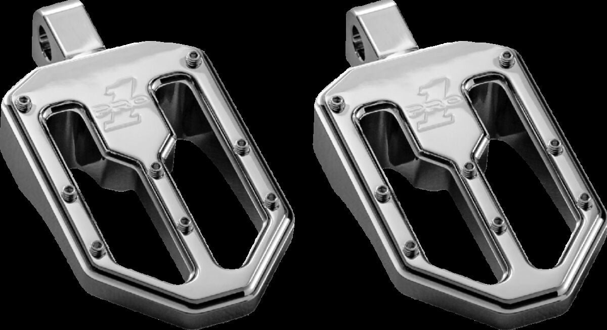 Pro One Perf.Mfg. Peg Chr Moto V1 Male Mnt FOOTPEGS + PARTS Pro One Perf.Mfg.