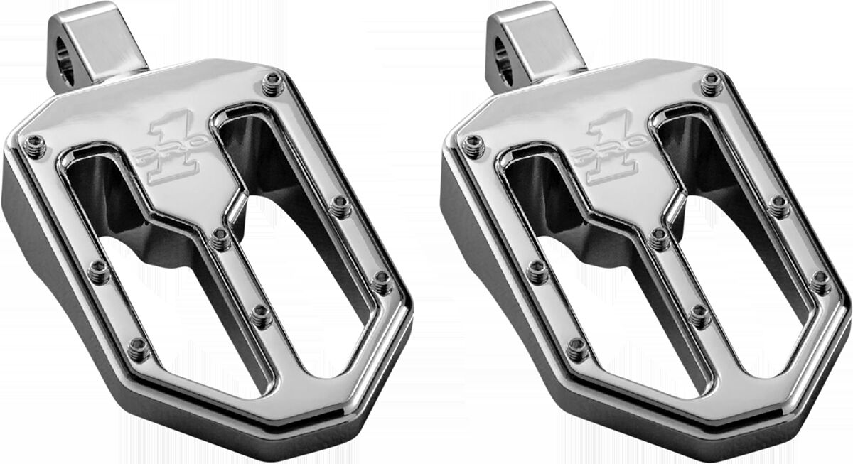 Pro One Perf.Mfg. Peg Chr Moto V1 Male Mnt FOOTPEGS + PARTS Pro One Perf.Mfg.
