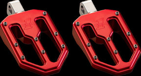 Pro One Perf.Mfg. Peg Red Moto V1 Male Mnt FOOTPEGS + PARTS Pro One Perf.Mfg.