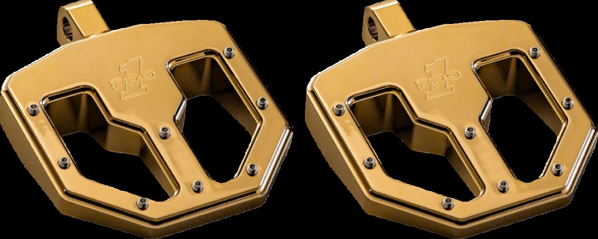 Pro One Perf.Mfg. Peg Gold Bmx V1 Male Mnt FOOTPEGS + PARTS Pro One Perf.Mfg.