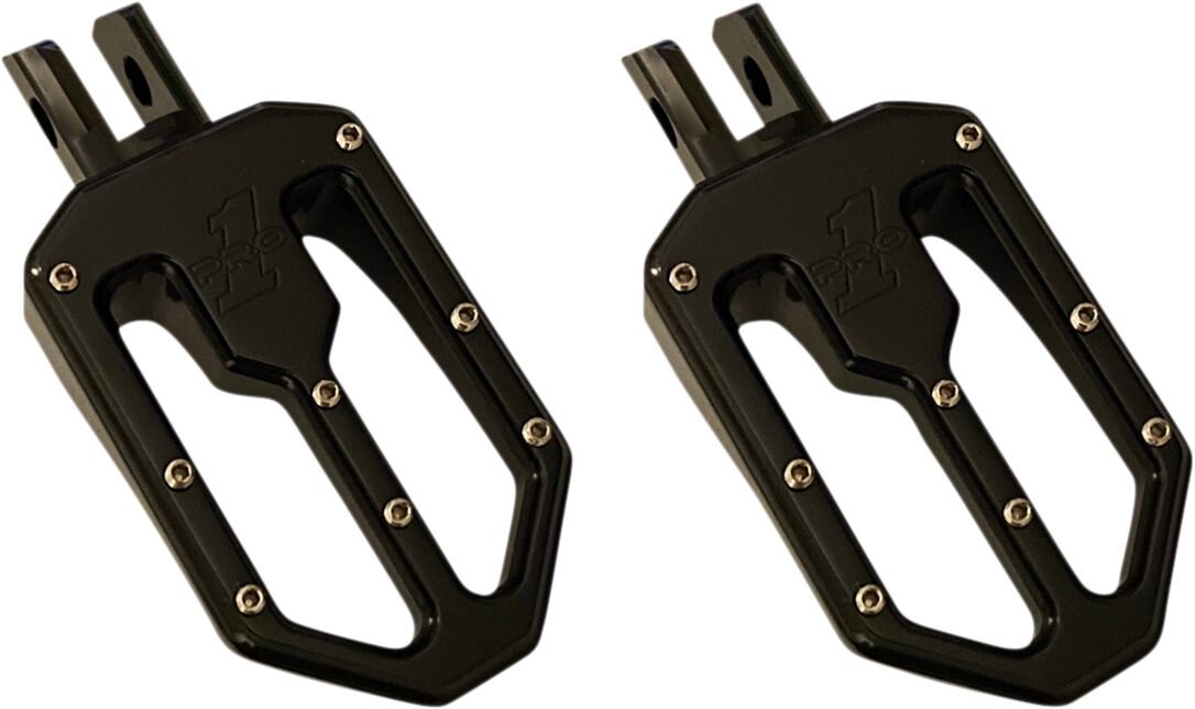Pro One Perf.Mfg. Peg Blk.Moto V2 M8 St Foot Pegs Pro One Perf.Mfg.