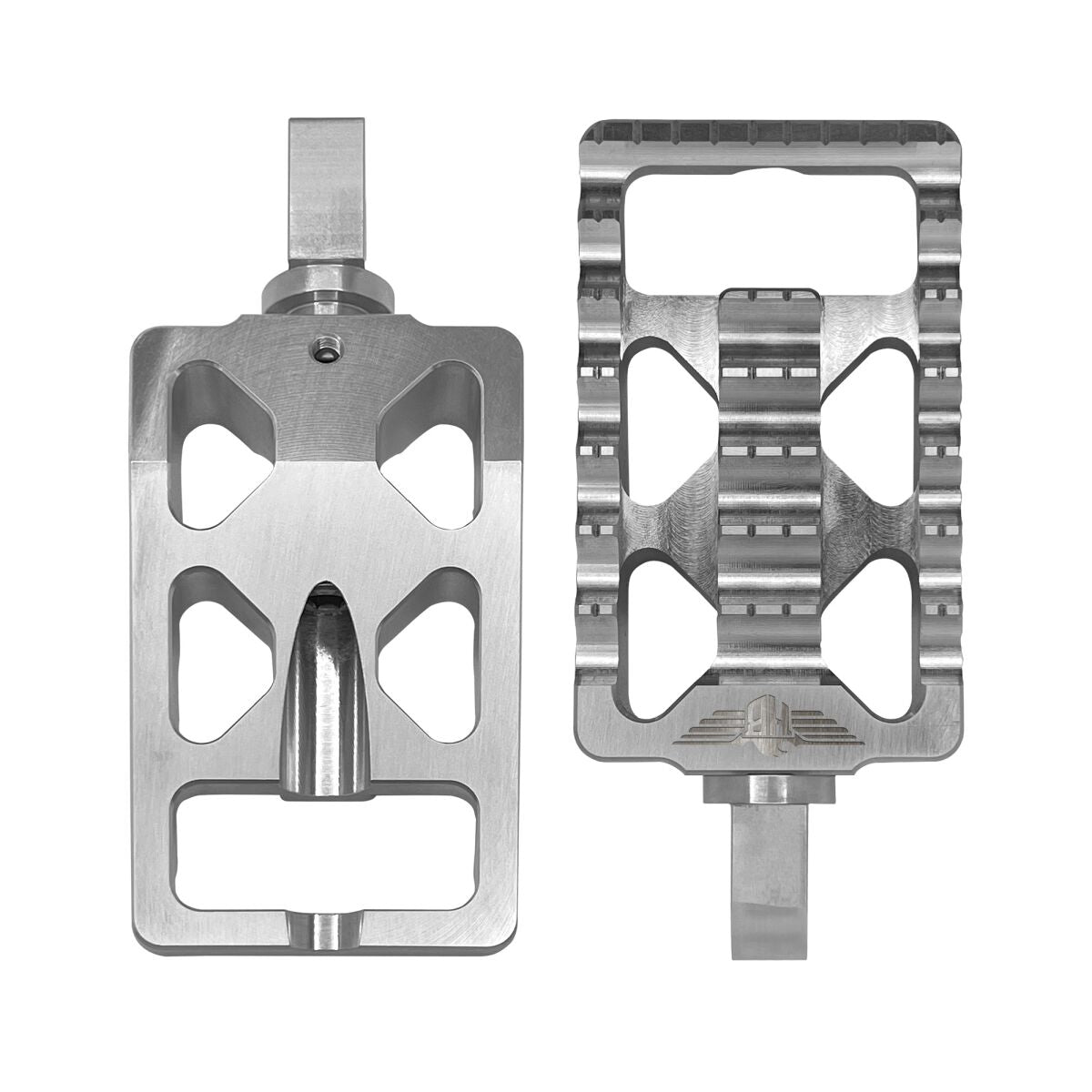 Heinz Bikes Footpegs Mx V1 M8 Softail Silv Footpegs Heinz Bikes